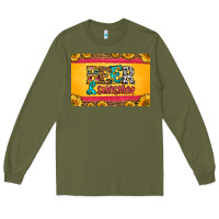 Army Green beer and sunshine skinny metal can holder Long Sleeve Tee - HRA Design Shop