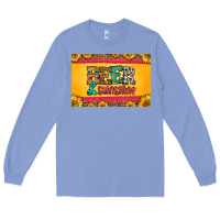 Colony Blue beer and sunshine skinny metal can holder Long Sleeve Tee - HRA Design Shop