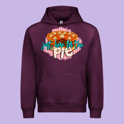 Just Here For The Pie Urban Hoodie Designed By Lillyallendesigns