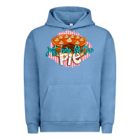 Pigment Pebble Blue Just Here For The Pie Urban Hoodie - LillyAllenDesigns
