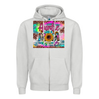 Dove Grey auntie like a mom Zipper Hoodie - JahusDesignShop