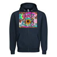 Navy auntie like a mom Zipper Hoodie - JahusDesignShop