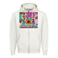 Oatmeal Heather auntie like a mom Zipper Hoodie - JahusDesignShop