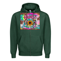 Sports Green auntie like a mom Zipper Hoodie - JahusDesignShop