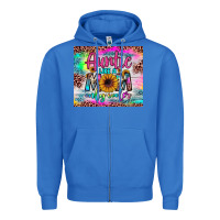 True Royal auntie like a mom Zipper Hoodie - JahusDesignShop