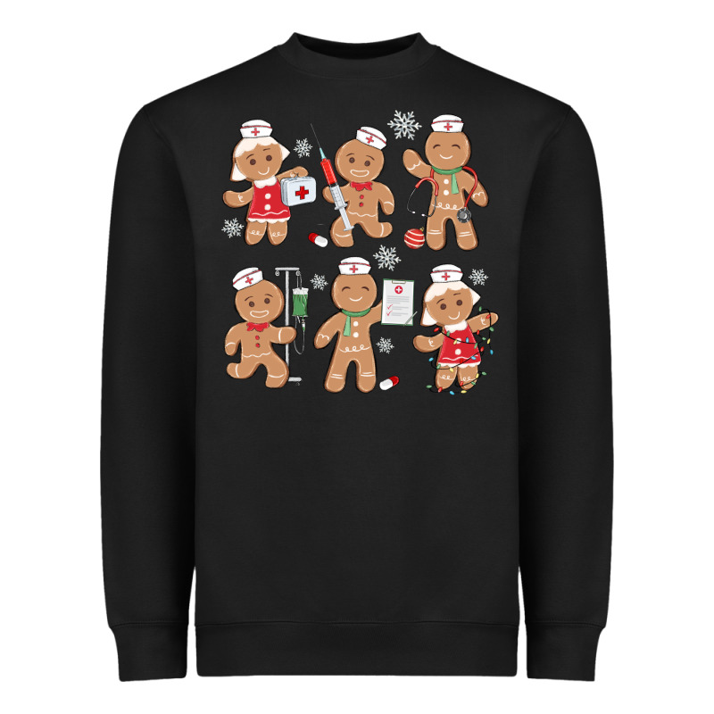 Nurse Gingerbread Heavyweight Sweatshirt by MaliasSmallBusiness | Teevron