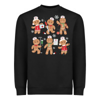 Black nurse gingerbread Heavyweight Sweatshirt - MaliasSmallBusiness