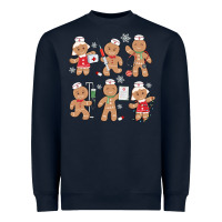 Navy nurse gingerbread Heavyweight Sweatshirt - MaliasSmallBusiness