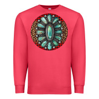 Cardinal turquoise gemstone christmas ornament Premium Sweatshirt - Jasminsmagicworld