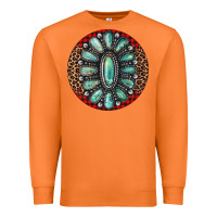 Carrot turquoise gemstone christmas ornament Premium Sweatshirt - Jasminsmagicworld