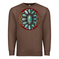 Chestnut turquoise gemstone christmas ornament Premium Sweatshirt - Jasminsmagicworld