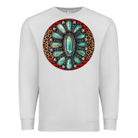 Dove Grey turquoise gemstone christmas ornament Premium Sweatshirt - Jasminsmagicworld