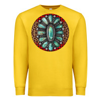 Lemon turquoise gemstone christmas ornament Premium Sweatshirt - Jasminsmagicworld