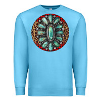 Ocean Blue turquoise gemstone christmas ornament Premium Sweatshirt - Jasminsmagicworld