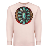 Pale Pink turquoise gemstone christmas ornament Premium Sweatshirt - Jasminsmagicworld