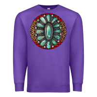 Purple turquoise gemstone christmas ornament Premium Sweatshirt - Jasminsmagicworld