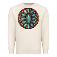 Sandshell turquoise gemstone christmas ornament Premium Sweatshirt - Jasminsmagicworld