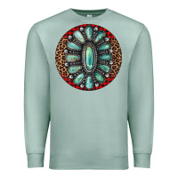 Seafoam turquoise gemstone christmas ornament Premium Sweatshirt - Jasminsmagicworld