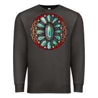Smoke turquoise gemstone christmas ornament Premium Sweatshirt - Jasminsmagicworld