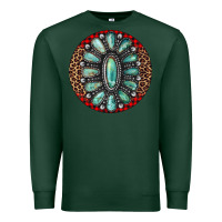Sports Green turquoise gemstone christmas ornament Premium Sweatshirt - Jasminsmagicworld