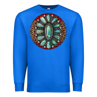 True Royal turquoise gemstone christmas ornament Premium Sweatshirt - Jasminsmagicworld