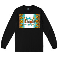 Black best teacher ever skinny metal can holder Long Sleeve Tee - HRA Design Shop
