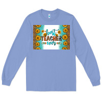 Colony Blue best teacher ever skinny metal can holder Long Sleeve Tee - HRA Design Shop
