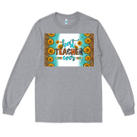 Heather Grey best teacher ever skinny metal can holder Long Sleeve Tee - HRA Design Shop
