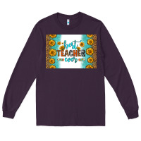 Plum best teacher ever skinny metal can holder Long Sleeve Tee - HRA Design Shop