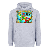 Heather Grey au somesaurus rex Heavyweight Hoodie - BarkalooDesign