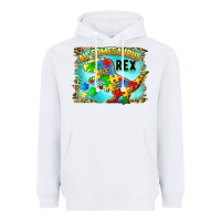 White au somesaurus rex Heavyweight Hoodie - BarkalooDesign
