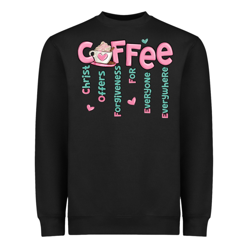 Coffee And Christ Heavyweight Sweatshirt by MaliasSmallBusiness | Teevron