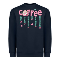 Navy coffee and christ Heavyweight Sweatshirt - MaliasSmallBusiness