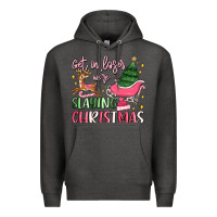 Charcoal Heather get in loser we're slaying christmas Premium Hoodie - MaliasSmallBusiness