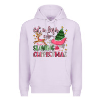 Lilac get in loser we're slaying christmas Premium Hoodie - MaliasSmallBusiness