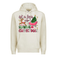 Oatmeal Heather get in loser we're slaying christmas Premium Hoodie - MaliasSmallBusiness