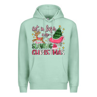 Seafoam get in loser we're slaying christmas Premium Hoodie - MaliasSmallBusiness
