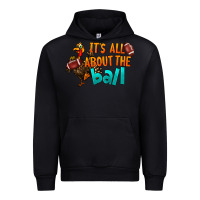 Black It's All About The Ball Urban Hoodie - LillyAllenDesigns