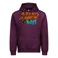 Mauve Wine It's All About The Ball Urban Hoodie - LillyAllenDesigns