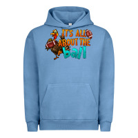 Pigment Pebble Blue It's All About The Ball Urban Hoodie - LillyAllenDesigns