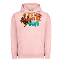 Pigment Salmon It's All About The Ball Urban Hoodie - LillyAllenDesigns