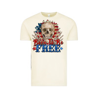 Vintage Arctic born to be free skeleton Vintage Tee - Zillion Design Studio