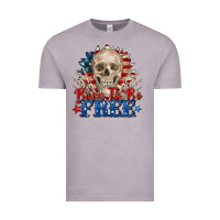 Vintage Zinc born to be free skeleton Vintage Tee - Zillion Design Studio