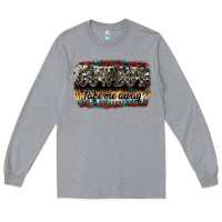 Heather Grey cowboy take me away Long Sleeve Tee - SublimationCraftShop