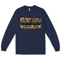 Navy cowboy take me away Long Sleeve Tee - SublimationCraftShop