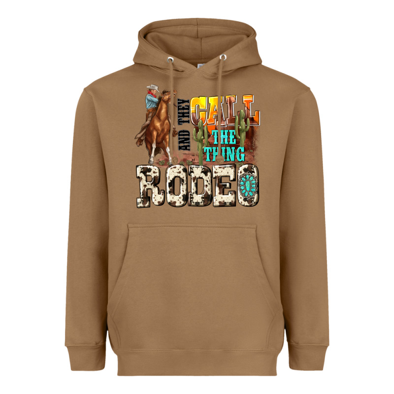 And They Call The Thing Rodeo Heavyweight Hoodie by NancyCooperArtShop | Teevron