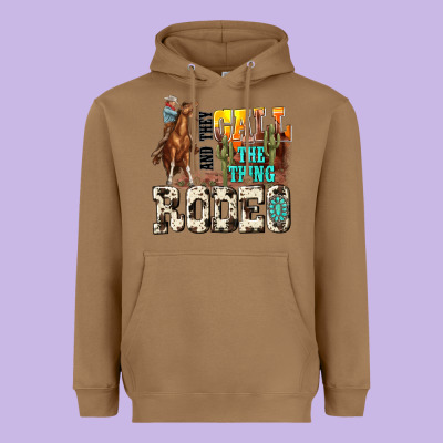 And They Call The Thing Rodeo Heavyweight Hoodie Designed By Nancycooperartshop