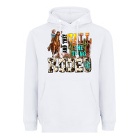 White and they call the thing rodeo Heavyweight Hoodie - NancyCooperArtShop