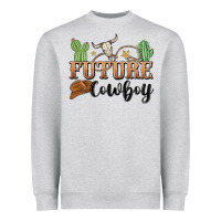 Heather Grey future cowboy Heavyweight Sweatshirt - MaliasSmallBusiness