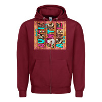 Burgundy auntie heifer Zipper Hoodie - JahusDesignShop